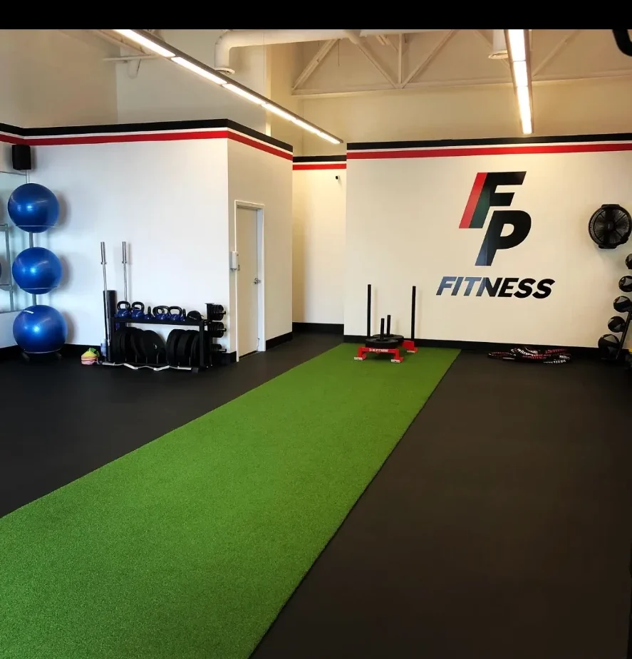 Inside the FP Fitness training studio in Burlington
